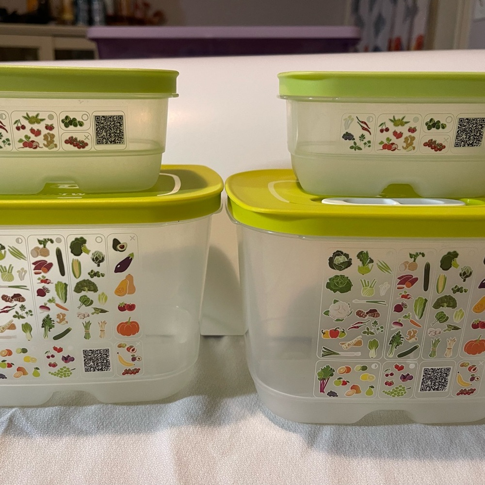 Green Food Storage Container Set